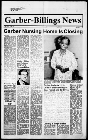 Garber-Billings News (Garber, Okla.), Vol. 94, No. 25, Ed. 1 Thursday, April 7, 1994
