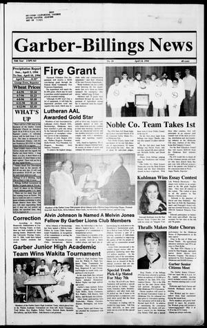 Garber-Billings News (Garber, Okla.), Vol. 94, No. 26, Ed. 1 Thursday, April 14, 1994