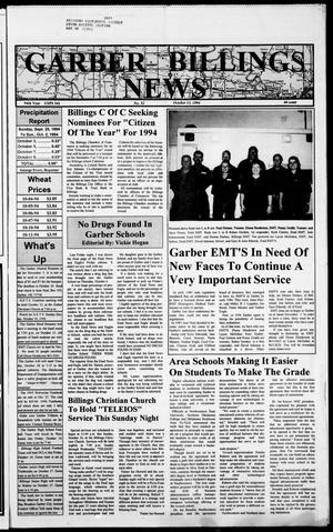 Garber Billings News (Garber, Okla.), Vol. 94, No. 52, Ed. 1 Thursday, October 13, 1994