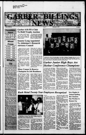 Garber Billings News (Garber, Okla.), Vol. 95, No. 17, Ed. 1 Thursday, February 9, 1995