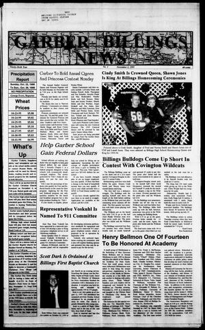 Garber Billings News (Garber, Okla.), Vol. 96, No. 3, Ed. 1 Thursday, November 2, 1995