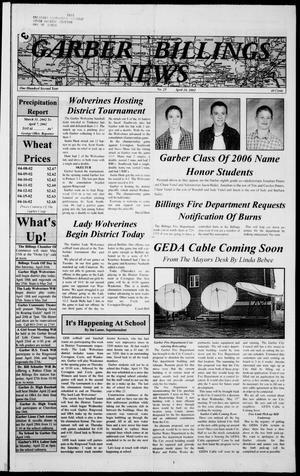 Garber Billings News (Garber, Okla.), Vol. 102, No. 25, Ed. 1 Thursday, April 18, 2002