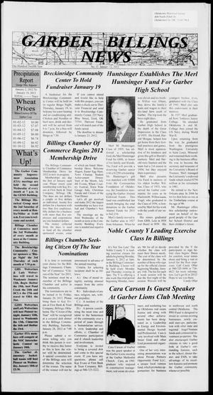 Garber Billings News (Garber, Okla.), Vol. 112, No. 11, Ed. 1 Thursday, January 12, 2012