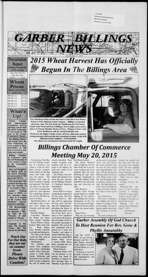 Garber Billings News (Garber, Okla.), Vol. 115, No. 33, Ed. 1 Thursday, June 11, 2015