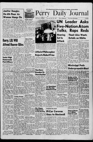 Perry Daily Journal (Perry, Okla.), Vol. 72, No. 263, Ed. 1 Thursday, October 22, 1964