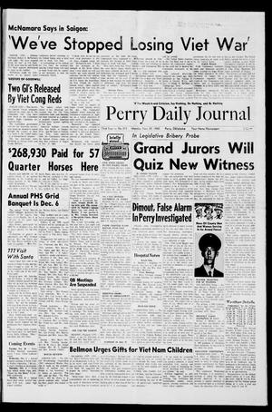 Primary view of object titled 'Perry Daily Journal (Perry, Okla.), Vol. 73, No. 293, Ed. 1 Monday, November 29, 1965'.