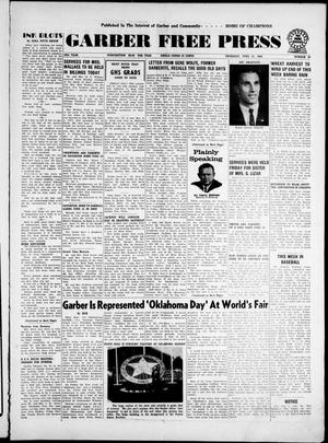 Garber Free Press (Garber, Okla.), Vol. 64, No. 36, Ed. 1 Thursday, June 18, 1964