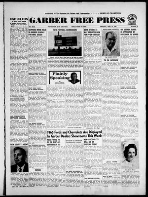 Garber Free Press (Garber, Okla.), Vol. 64, No. 50, Ed. 1 Thursday, September 24, 1964