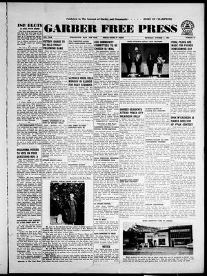 Garber Free Press (Garber, Okla.), Vol. 64, No. 51, Ed. 1 Thursday, October 1, 1964