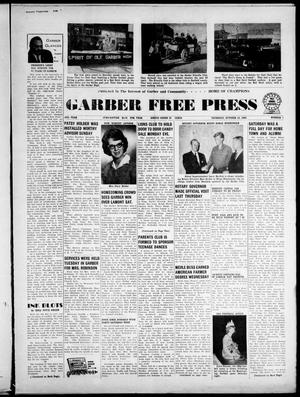 Garber Free Press (Garber, Okla.), Vol. 65, No. 1, Ed. 1 Thursday, October 15, 1964