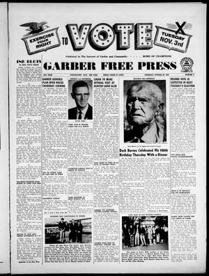 Garber Free Press (Garber, Okla.), Vol. 65, No. 3, Ed. 1 Thursday, October 29, 1964