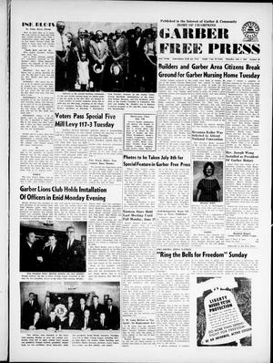 Garber Free Press (Garber, Okla.), Vol. 65, No. 38, Ed. 1 Thursday, July 1, 1965