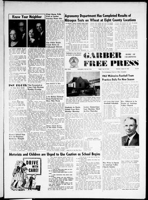 Garber Free Press (Garber, Okla.), Vol. 65, No. 46, Ed. 1 Thursday, August 26, 1965