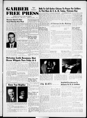 Garber Free Press (Garber, Okla.), Vol. 66, No. 5, Ed. 1 Thursday, November 11, 1965
