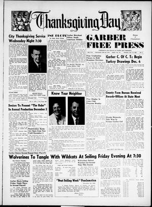 Garber Free Press (Garber, Okla.), Vol. 66, No. 7, Ed. 1 Thursday, November 25, 1965