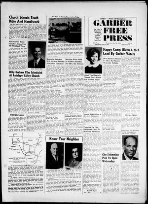 Garber Free Press (Garber, Okla.), Vol. 65, No. 33, Ed. 1 Thursday, May 26, 1966