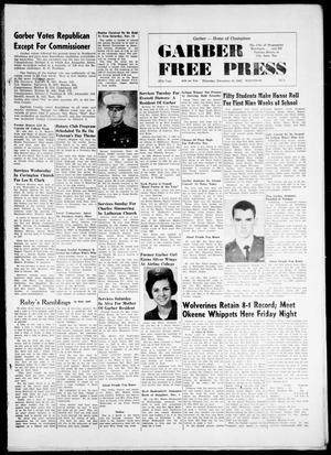Garber Free Press (Garber, Okla.), Vol. 67, No. 5, Ed. 1 Thursday, November 10, 1966