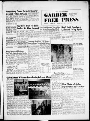 Garber Free Press (Garber, Okla.), Vol. 68, No. 1, Ed. 1 Thursday, October 12, 1967