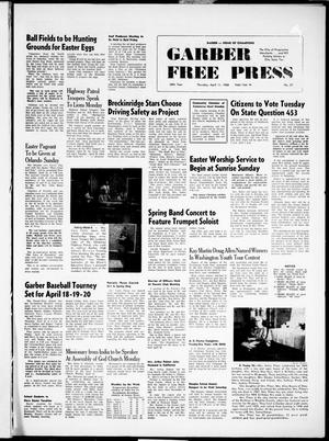 Garber Free Press (Garber, Okla.), Vol. 68, No. 27, Ed. 1 Thursday, April 11, 1968