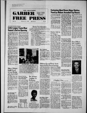 Garber Free Press (Garber, Okla.), Vol. 68, No. 40, Ed. 1 Thursday, July 11, 1968