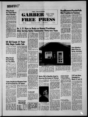 Garber Free Press (Garber, Okla.), Vol. 69, No. 23, Ed. 1 Thursday, March 13, 1969