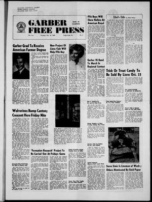Garber Free Press (Garber, Okla.), Vol. 70, No. 2, Ed. 1 Thursday, October 16, 1969