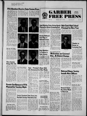 Garber Free Press (Garber, Okla.), Vol. 70, No. 29, Ed. 1 Thursday, April 23, 1970