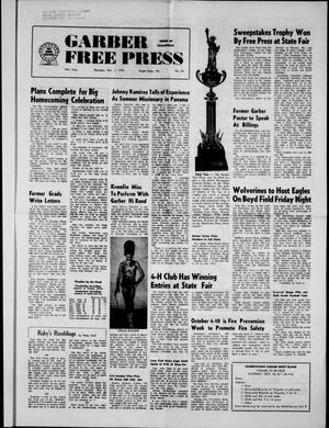 Garber Free Press (Garber, Okla.), Vol. 70, No. 52, Ed. 1 Thursday, October 1, 1970