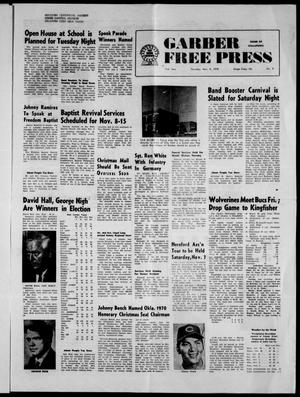 Garber Free Press (Garber, Okla.), Vol. 71, No. 5, Ed. 1 Thursday, November 5, 1970