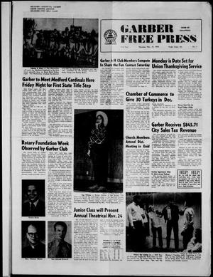 Garber Free Press (Garber, Okla.), Vol. 71, No. 7, Ed. 1 Thursday, November 19, 1970