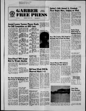 Primary view of object titled 'Garber Free Press (Garber, Okla.), Vol. 71, No. 22, Ed. 1 Thursday, March 4, 1971'.