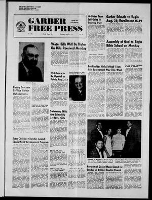 Garber Free Press (Garber, Okla.), Vol. 71, No. 43, Ed. 1 Thursday, July 29, 1971