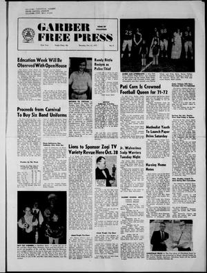 Garber Free Press (Garber, Okla.), Vol. 72, No. 3, Ed. 1 Thursday, October 21, 1971