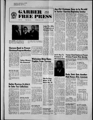 Garber Free Press (Garber, Okla.), Vol. 72, No. 11, Ed. 1 Thursday, December 16, 1971
