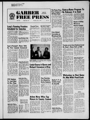 Garber Free Press (Garber, Okla.), Vol. 72, No. 18, Ed. 1 Thursday, February 3, 1972