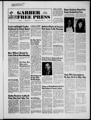 Garber Free Press (Garber, Okla.), Vol. 72, No. 28, Ed. 1 Thursday, April 13, 1972