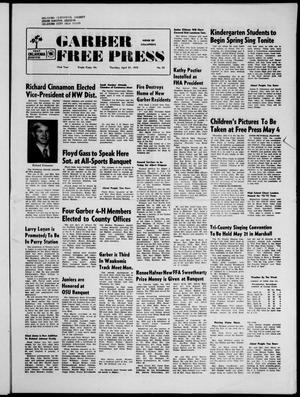 Garber Free Press (Garber, Okla.), Vol. 72, No. 30, Ed. 1 Thursday, April 27, 1972