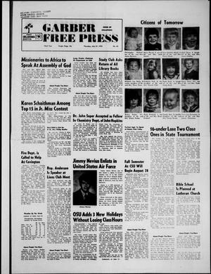 Garber Free Press (Garber, Okla.), Vol. 72, No. 43, Ed. 1 Thursday, July 27, 1972