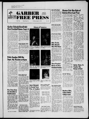 Garber Free Press (Garber, Okla.), Vol. 72, No. 48, Ed. 1 Thursday, August 31, 1972