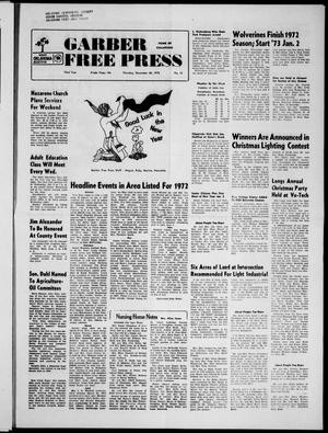 Garber Free Press (Garber, Okla.), Vol. 73, No. 13, Ed. 1 Thursday, December 28, 1972