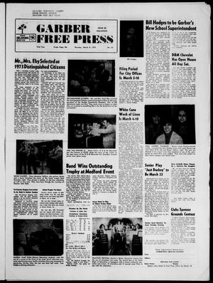 Garber Free Press (Garber, Okla.), Vol. 73, No. 23, Ed. 1 Thursday, March 8, 1973