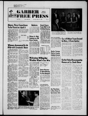 Garber Free Press (Garber, Okla.), Vol. 73, No. 24, Ed. 1 Thursday, March 15, 1973