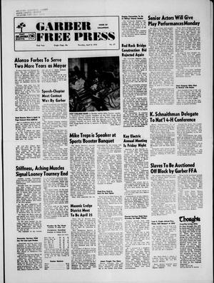 Garber Free Press (Garber, Okla.), Vol. 73, No. 27, Ed. 1 Thursday, April 5, 1973