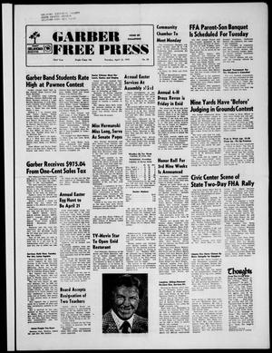 Garber Free Press (Garber, Okla.), Vol. 73, No. 28, Ed. 1 Thursday, April 12, 1973