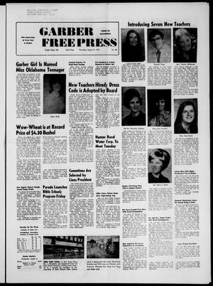 Primary view of object titled 'Garber Free Press (Garber, Okla.), Vol. 73, No. 45, Ed. 1 Thursday, August 9, 1973'.