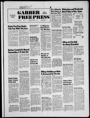 Garber Free Press (Garber, Okla.), Vol. 74, No. 1, Ed. 1 Thursday, October 4, 1973