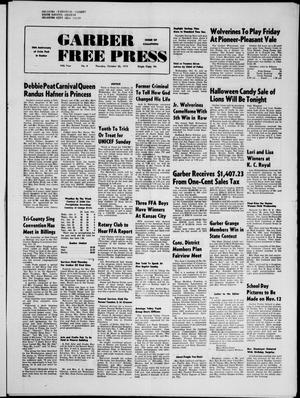 Garber Free Press (Garber, Okla.), Vol. 74, No. 4, Ed. 1 Thursday, October 25, 1973