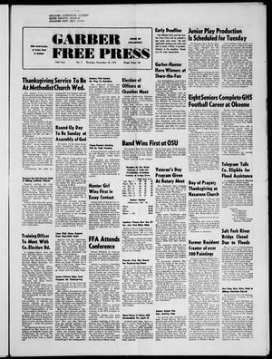 Garber Free Press (Garber, Okla.), Vol. 74, No. 7, Ed. 1 Thursday, November 15, 1973