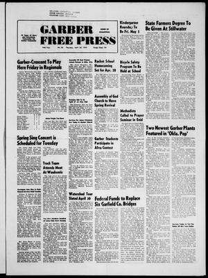 Garber Free Press (Garber, Okla.), Vol. 74, No. 30, Ed. 1 Thursday, April 25, 1974