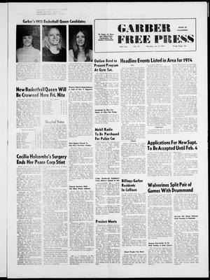 Primary view of object titled 'Garber Free Press (Garber, Okla.), Vol. 75, No. 15, Ed. 1 Thursday, January 9, 1975'.
